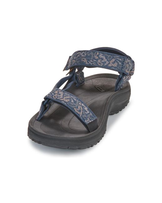 Sandales plates M WINSTED Teva pour homme en coloris Blue
