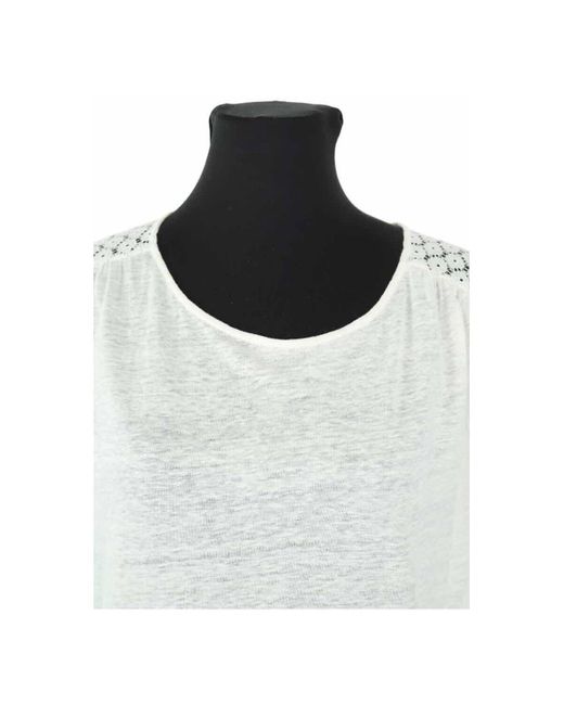 Blouses Top en lin Des Petits Hauts en coloris White