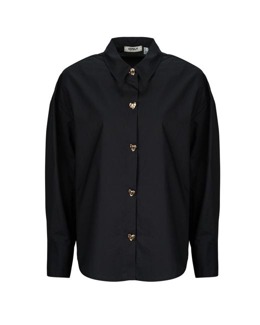 ONLY Overhemd Onlkiri Button Detail in het Black