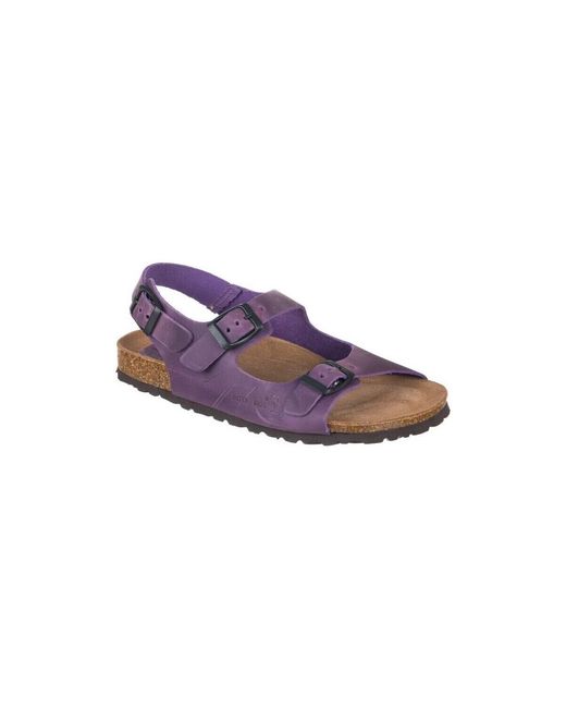 Sandales Plates Baskets 7112 Interbios en coloris Purple