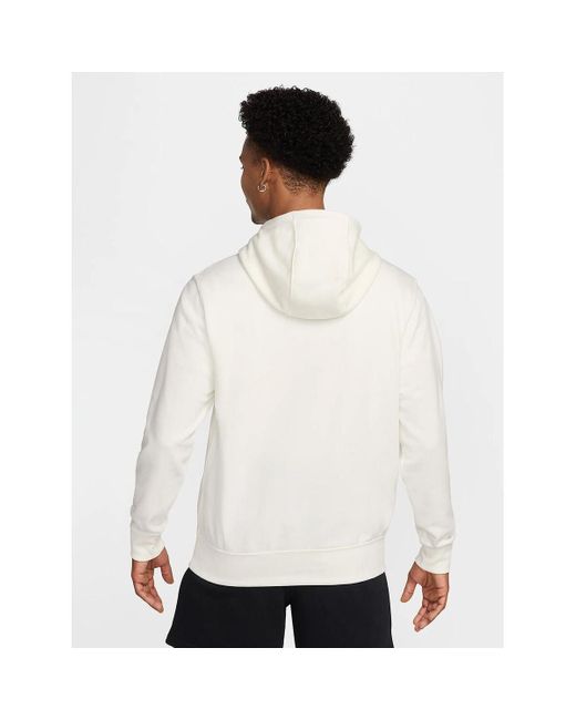 Sweat-shirt M nk club ft po hoodie Nike pour homme en coloris White