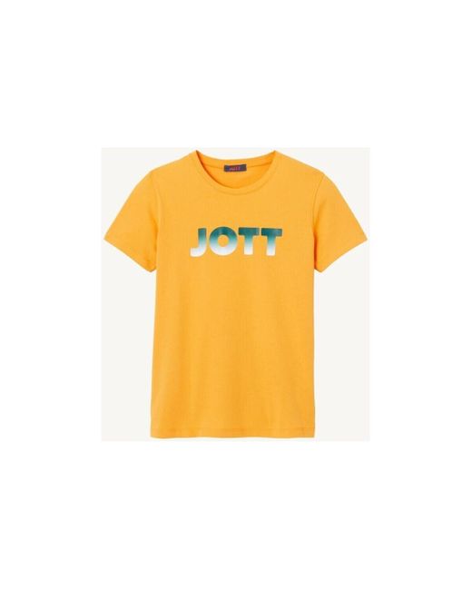 T-shirt - Tee Shirt Rosas logo 732 - orange J.O.T.T en coloris Yellow