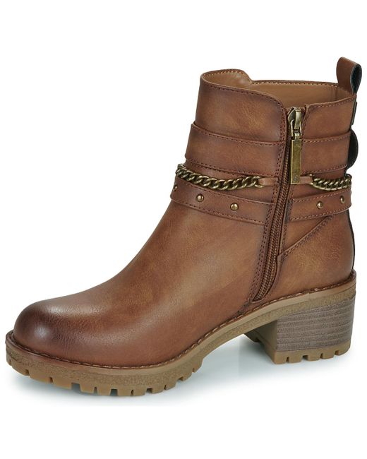 Bottines 172918-CAMEL Refresh en coloris Brown