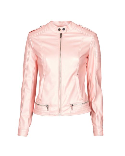 Giacca In Pelle New Tammy Jacket di Guess in Rosa - 20% di sconto | Lyst