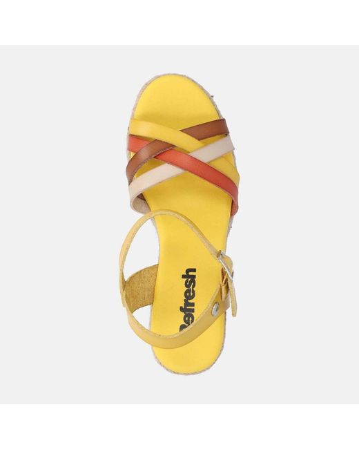 Sandales compensées SANDALO ZEPPA Refresh en coloris Metallic