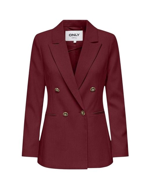 ONLY Blazer Onlastrid Life L/S Fit Blazer Tlr 15294709 in het Red