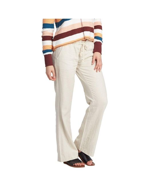 Pantalon Oceanside Roxy en coloris Natural