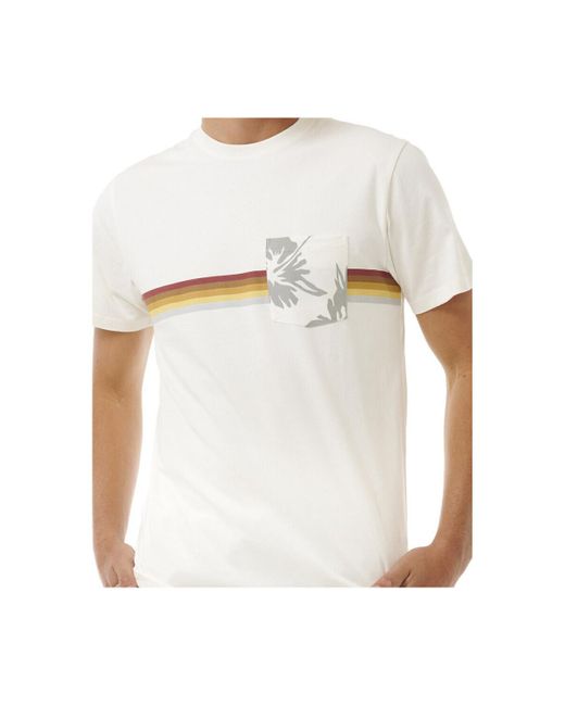 Polo SURF REVIVAL HOFFMAN POCKET TE Rip Curl pour homme en coloris White