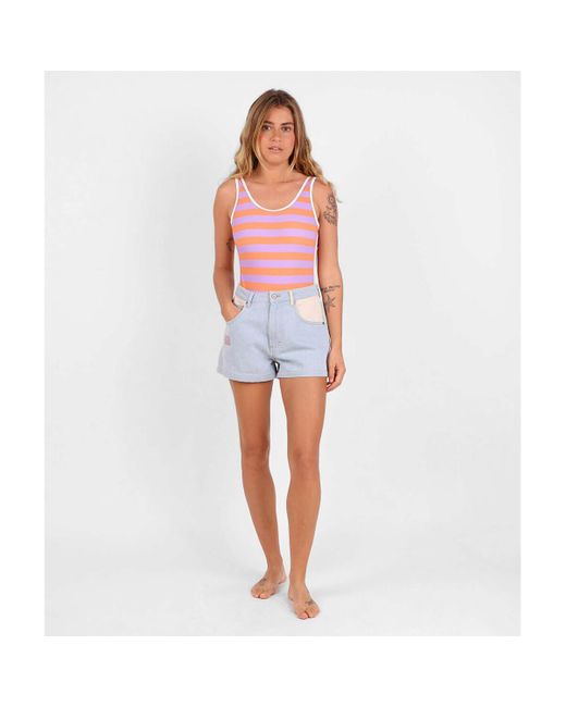 Maillots de bain Maillot de bain imprimé LAIS Oxbow en coloris Pink