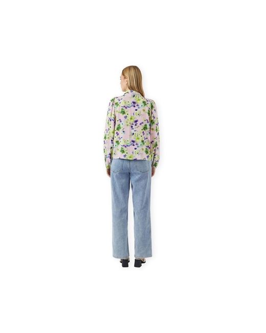 Chemise YAS Noos Asina Shirt - Pale Lilac/Wilma Y.A.S en coloris Green