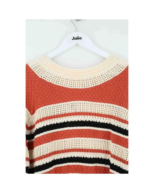 Pull Pull orange Des Petits Hauts en coloris Red