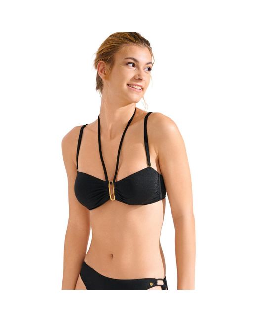 Maillots de bain Haut maillot de bain bandeau sans armatures IMPERIA Lisca en coloris Black