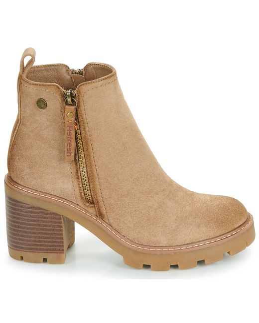 Bottines 172125-Taupe Refresh en coloris Natural
