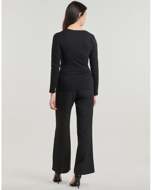 Guess T-Shirt Lange Mouw Python Logo in het Black