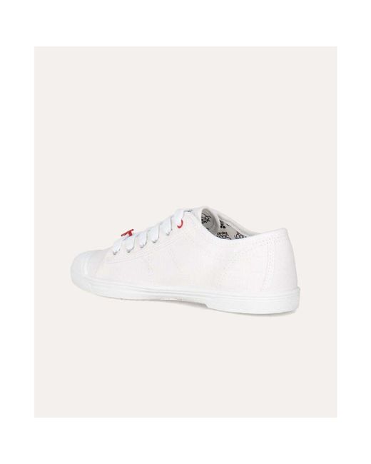 Baskets basses basic 02. Le Temps Des Cerises en coloris White