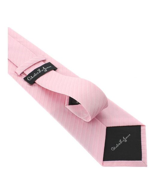 Cravates et accessoires Cravate Monochrome Clj Charles Le Jeune pour homme en coloris Pink
