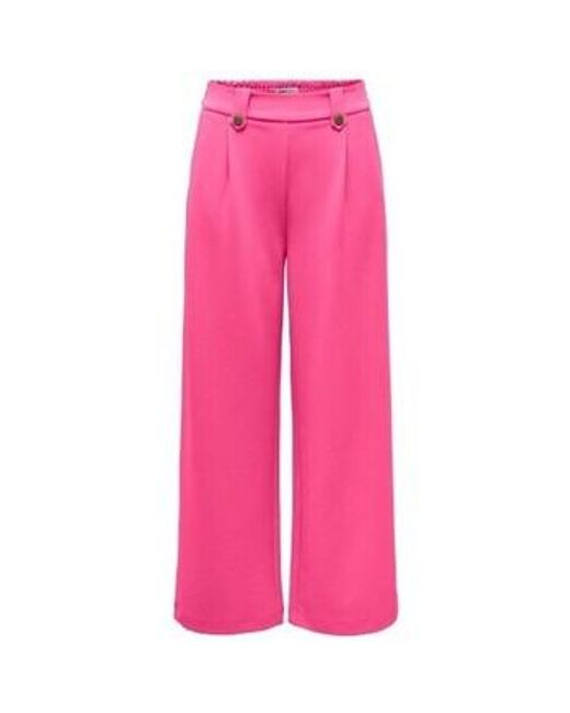 Pantalon PANTALON ONLKLARA-EVI HW - CARMINE ROSE - 38/32 ONLY en coloris Pink