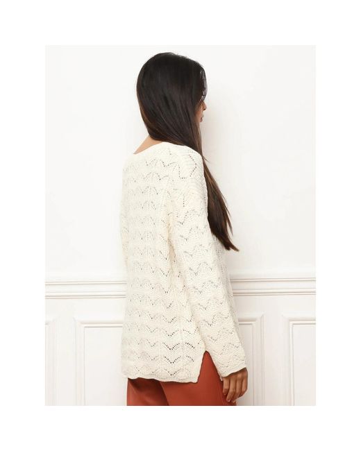 Pull Pulls Pour Femme La Modeuse en coloris White