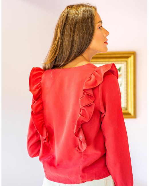Blouses CARLA Celeste en coloris Pink