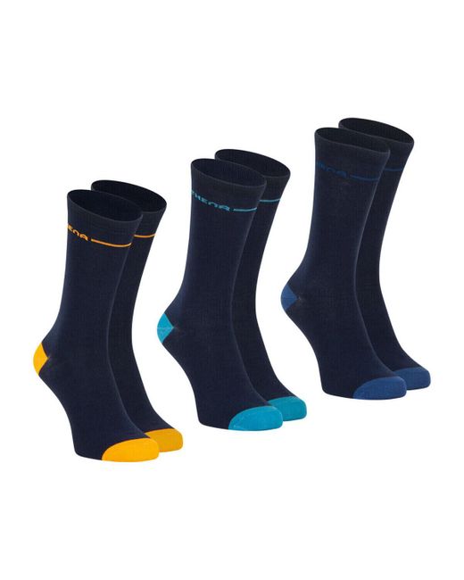 Chaussettes Lot de 3 paires de chaussettes mi-hautes Easy Color Athena pour homme en coloris Blue