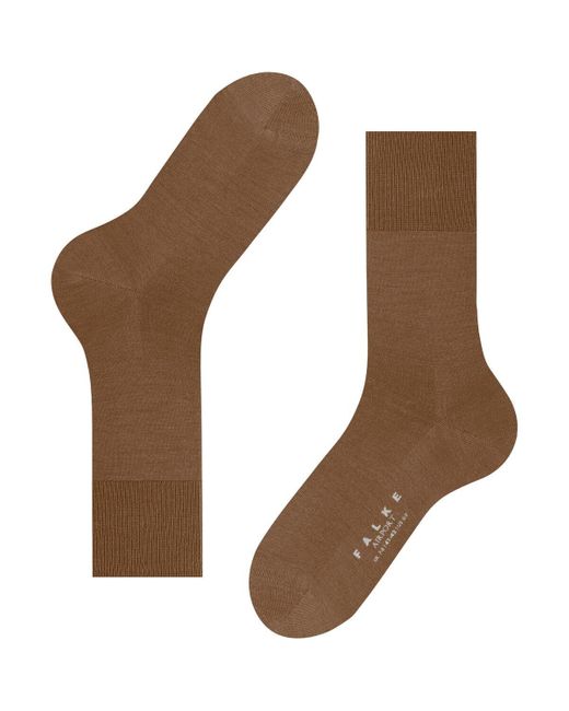 Falke Socks Airport Sok Camel in het Brown voor heren