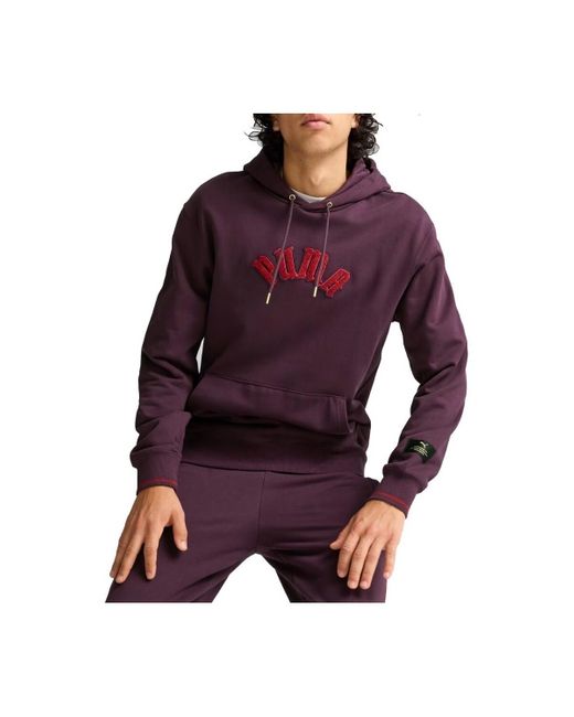Sweat-shirt CLASSICS PLAY PARIS HOODIE PUMA pour homme en coloris Purple