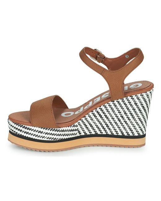 Gioseppo Metallic Keilabsatzsandalen Chania