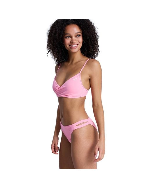 Maillots de bain Solid Essentials Wrap Bra Roxy en coloris Pink