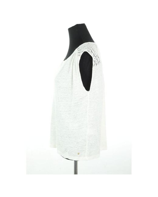 Blouses Top en lin Des Petits Hauts en coloris White