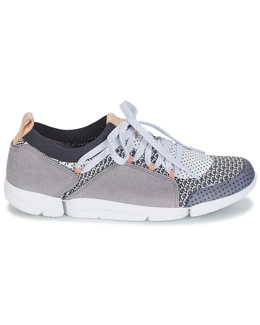 clarks grey trainers