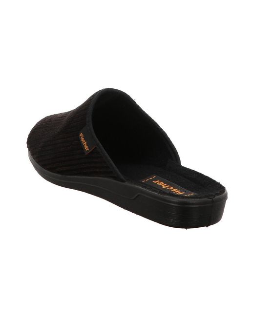 Chaussons Fischer pour homme en coloris Black