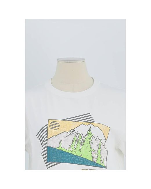 T-shirt T-shirt en coton blanc Sea en coloris Blue