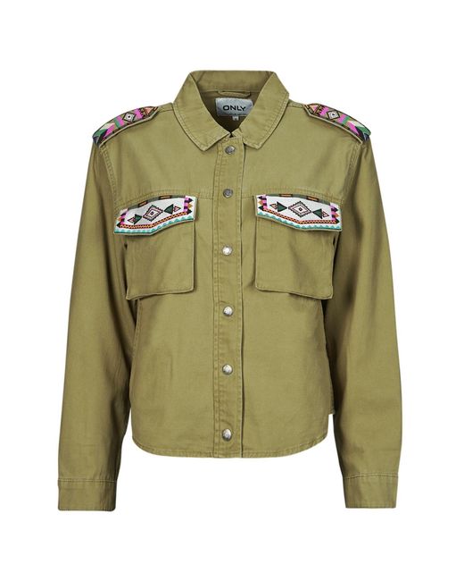 ONLY Parka Jas Onlfox in het Green