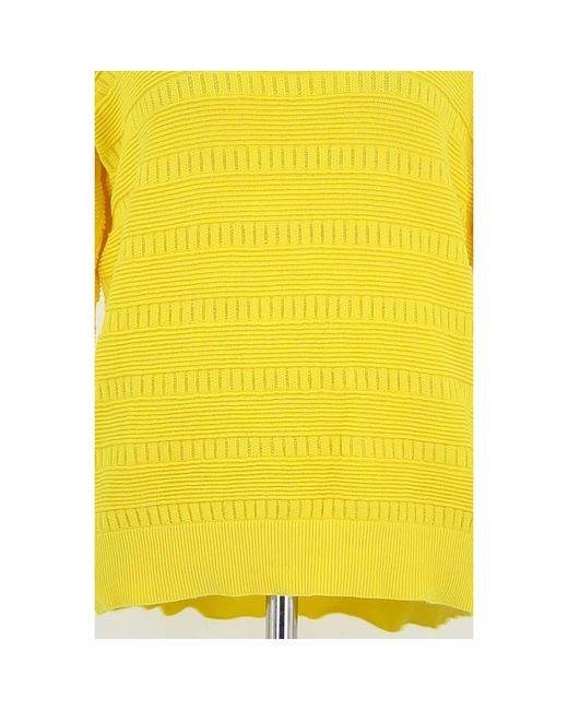 Pull Pull En Coton Sandro en coloris Yellow