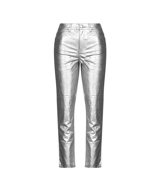 ONLY Straight Leg Broeken Onlemily in het Gray