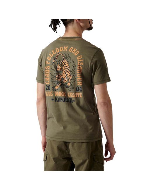 T-shirt T-shirt coton col rond Kaporal pour homme en coloris Green