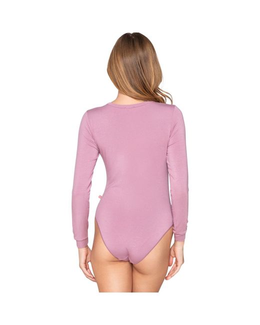 Maillots de corps Body manches longues MICRO TOUCH COMFORT Splendida Luna en coloris Purple