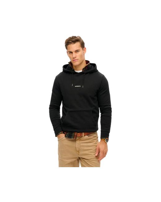 Sweat-shirt uni classic Superdry pour homme en coloris Black