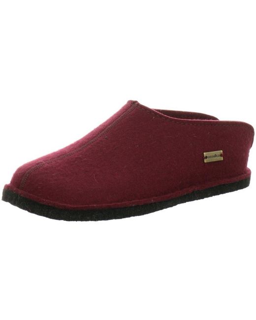 Chaussons Haflinger pour homme en coloris Red