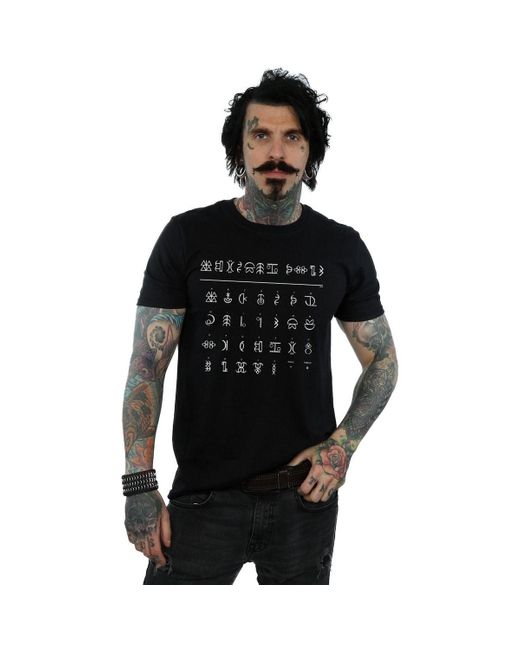 T-shirt Artemis Fowl Gnommish Alphabet Disney pour homme en coloris Black
