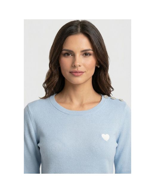 Pull 251-mkiss Morgan en coloris Blue