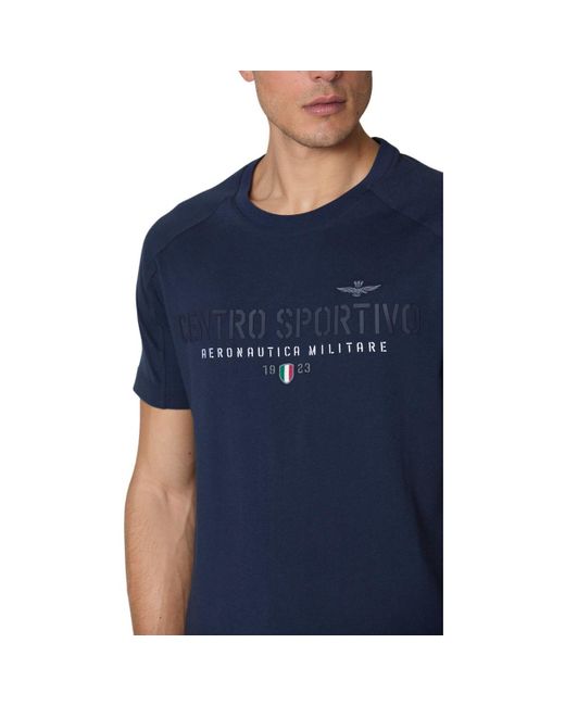 T-shirt TS2207J634 Aeronautica Militare pour homme en coloris Blue