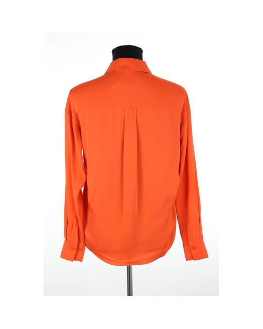 Blouses Blouse en soie orange Diane von Furstenberg