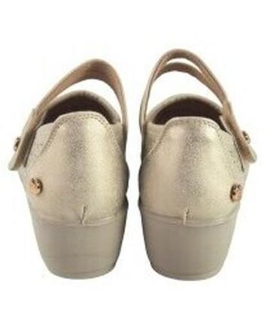 Chaussures Chaussure 26432 atl beige Amarpies en coloris Metallic