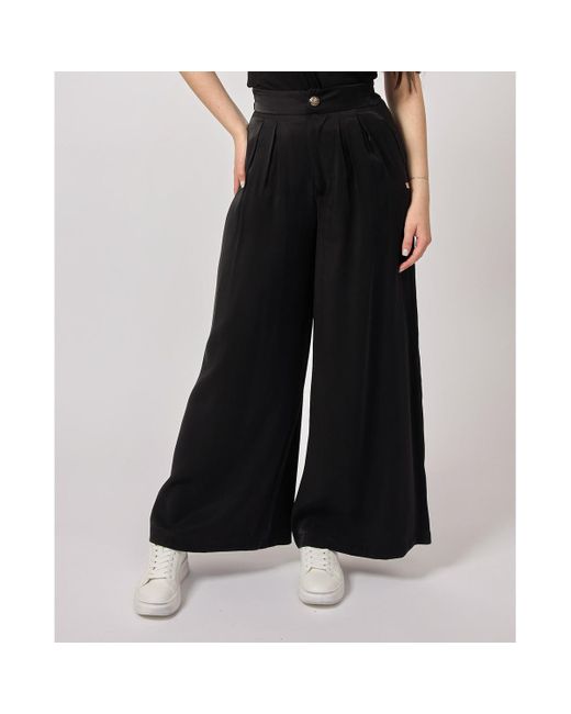 Pantalon Pantalon Palazzo pour Yes Zee en coloris Black
