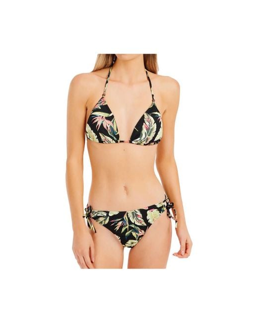 Maillots de bain PRTFluo triangle bikini Protest en coloris Black