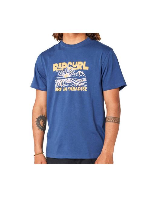 Polo SURF PARADISE TEE fd Rip Curl pour homme en coloris Blue