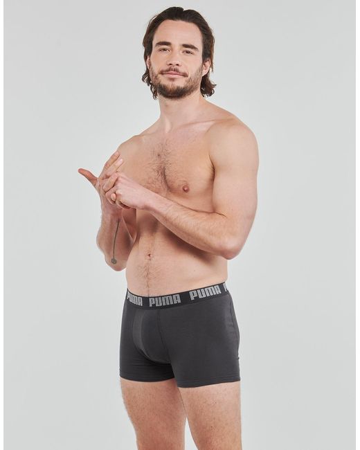 PUMA Boxers Basic X4 in het Gray voor heren