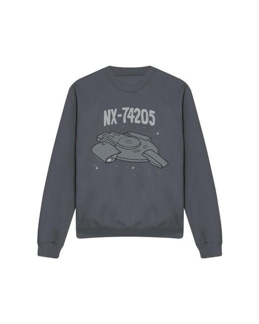 Sweat-shirt The Defiant Star Trek en coloris Gray
