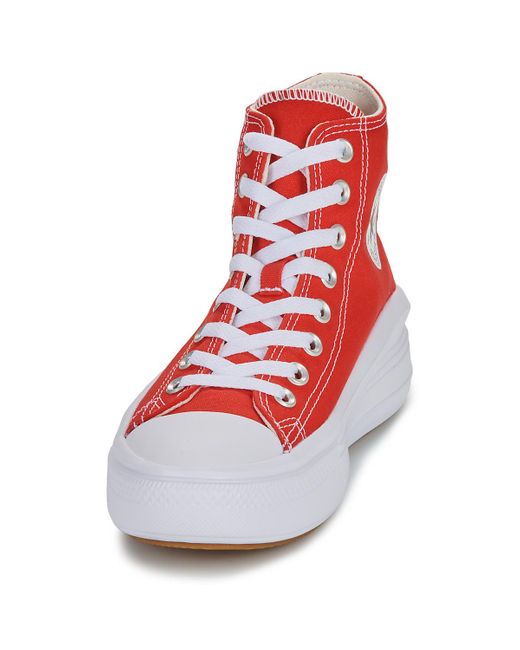 Converse Red Turnschuhe Chuck Taylor All Star Move